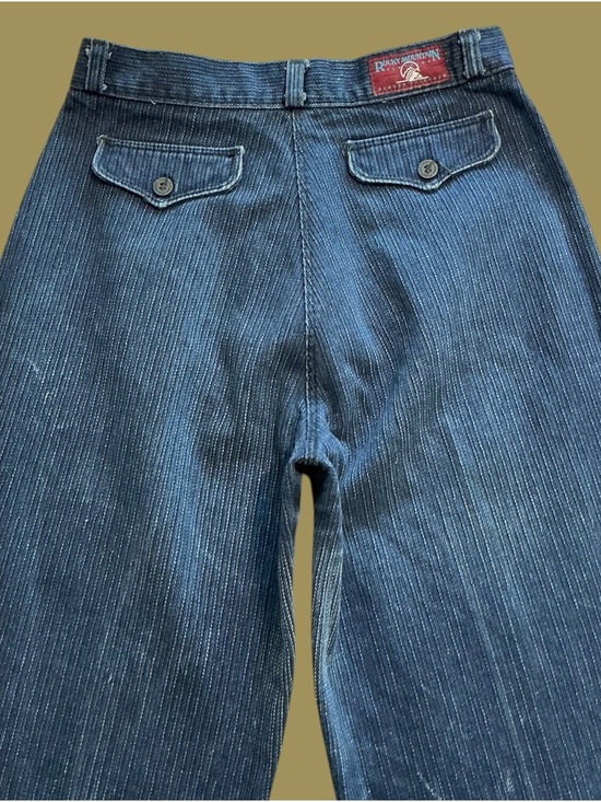 Rockies Denim - Rockies High-Rise Weave Striped Indigo Jeans